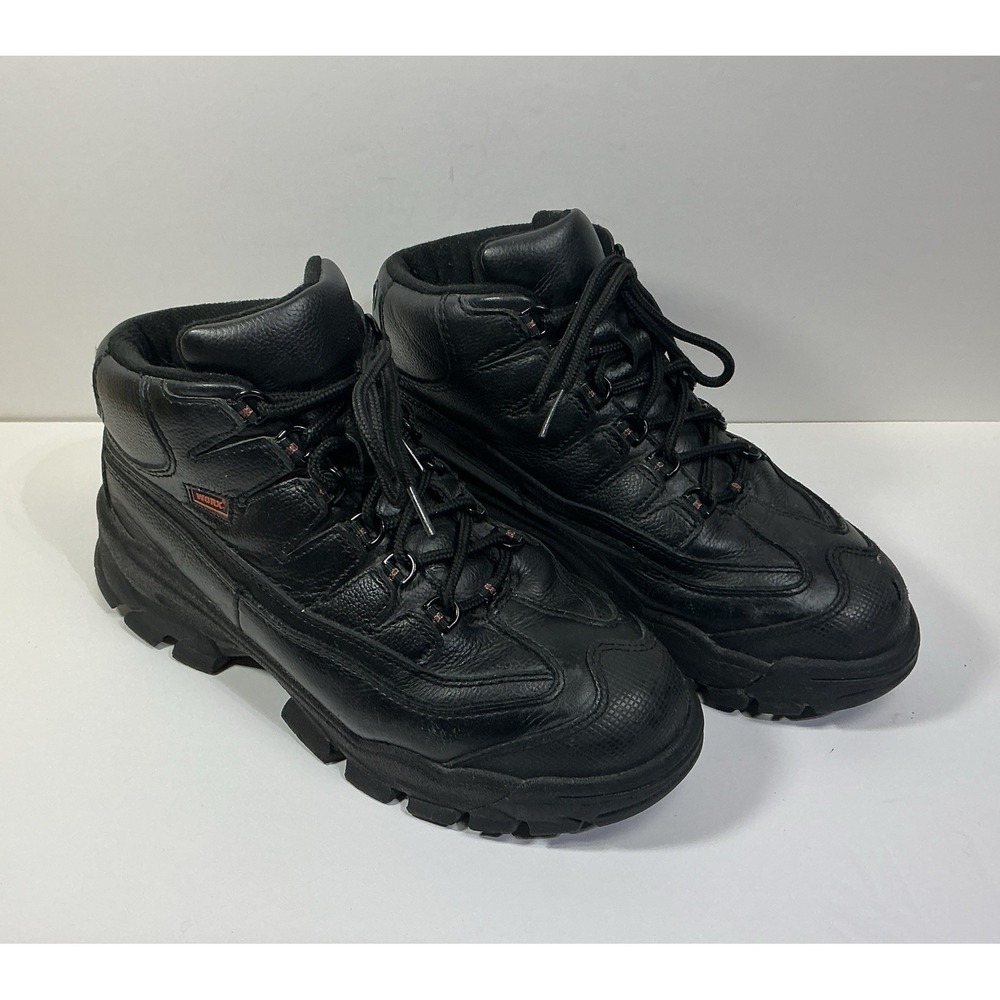 WORX by Red Wing Ankle Work Boots Men's 5501 Sz 9WW Black ASTM Steel Toe